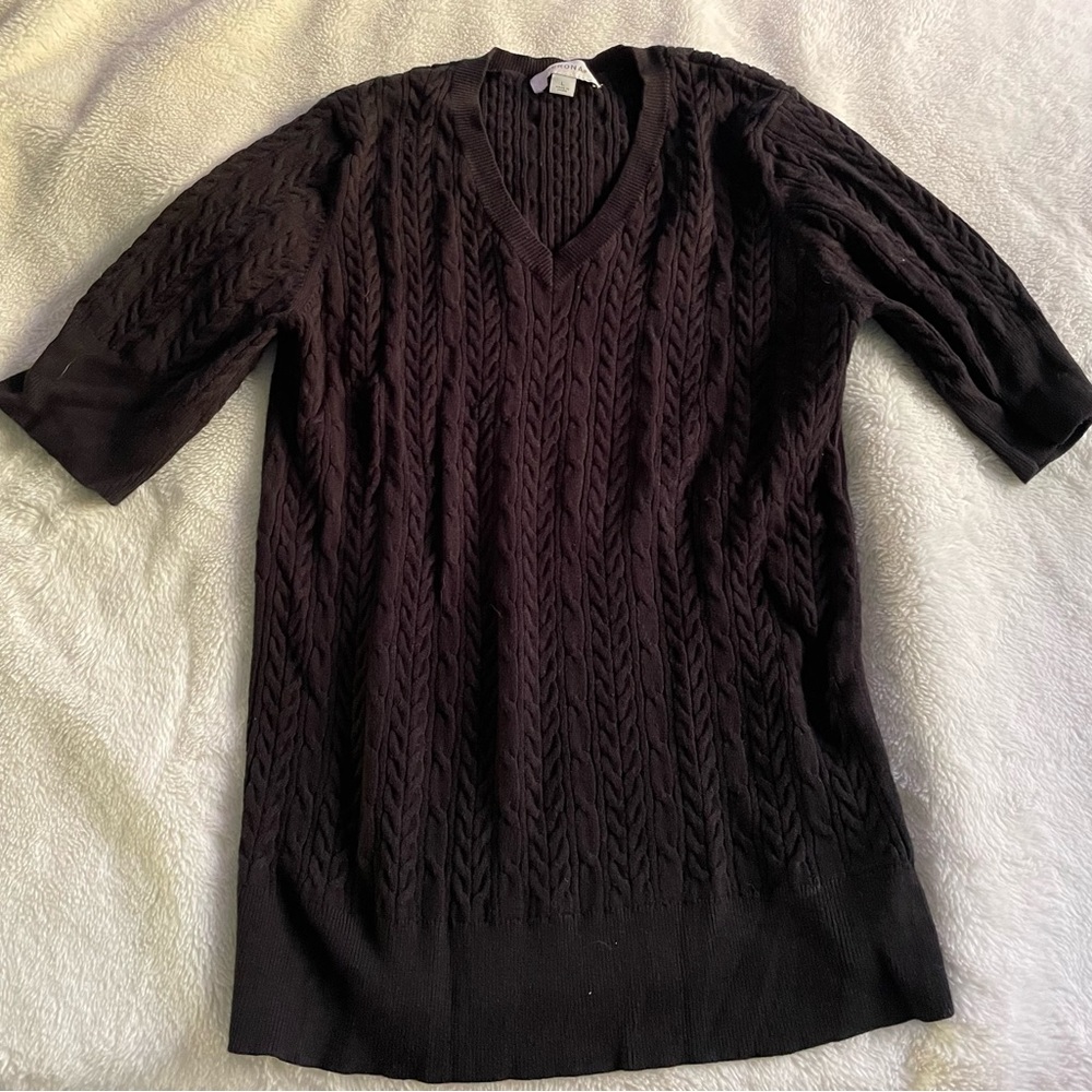 Merona black knit top